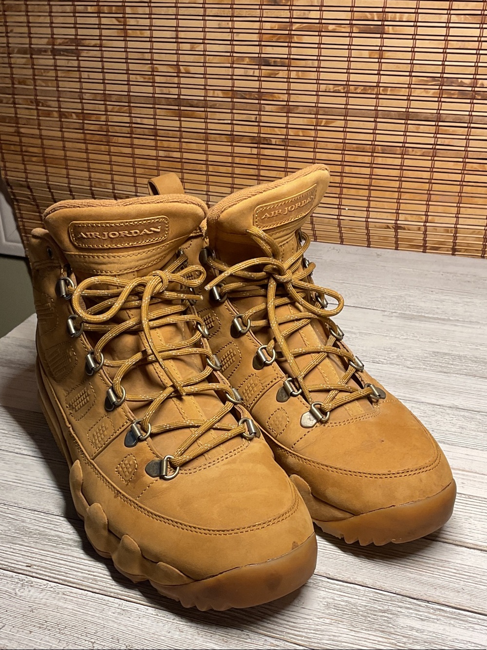 Size 10 - Nike Air Jordan 9 Retro Boot NRG Wheat Baroque Brown AR4491-700 Men's